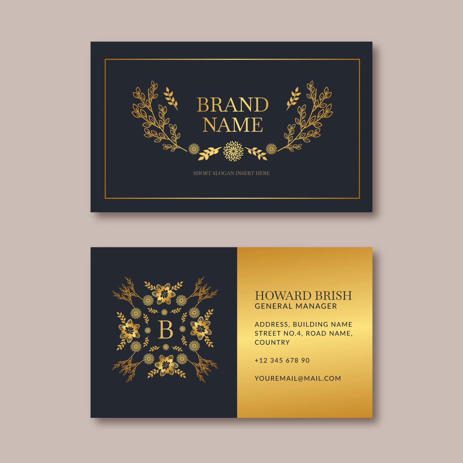 GOLD FOIL MATT LAMINATED BUSINESS CARD printing near me