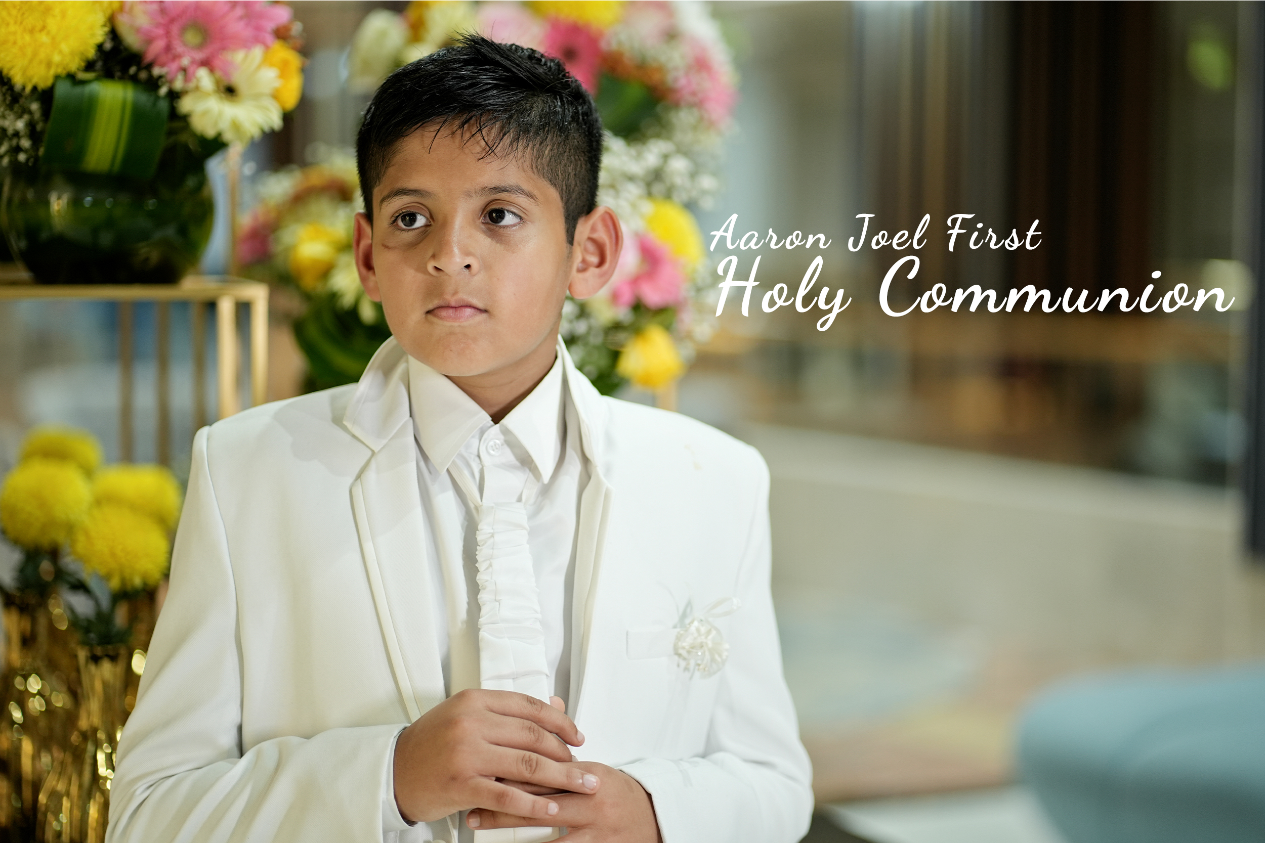 aaron joel first holy communion thumbnail